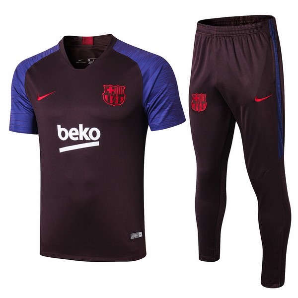 Camiseta de Entrenamiento Barcelona Conjunto Completo 2019 2020 Purpura Marino